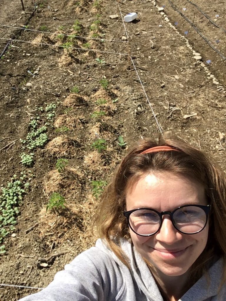 first year garden selfie june