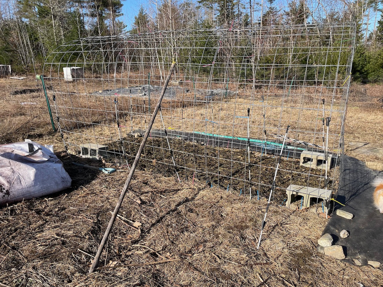 building a cattle panel high tunnel hoop house for maine's climate to extend the season