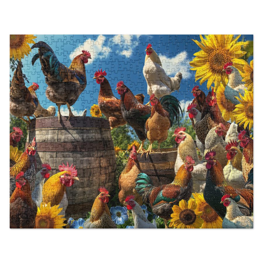 Assembling this chickens on the farm jigsaw puzzle will be a fun family activity! Treat yourself to a cute chicken puzzle and gather your loved ones for an evening of screen-free entertainment.