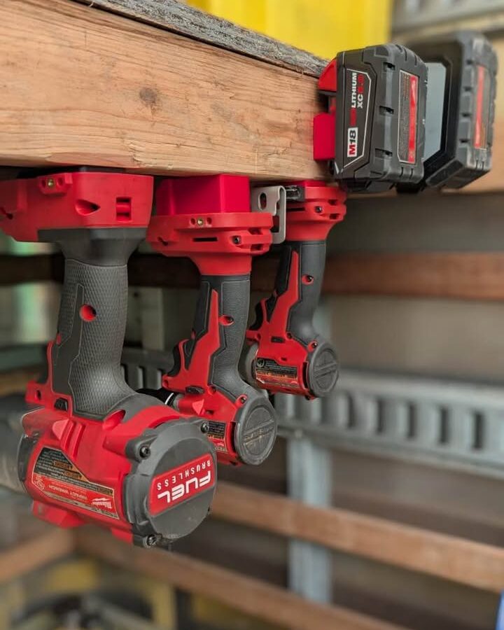 Milwaukee Tool & Battery Organizer Mount Set of 10 for M18 Power Tools