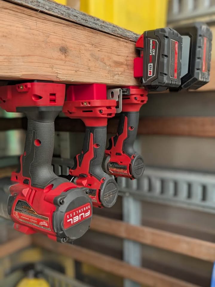 Milwaukee Tool & Battery Organizer Mount Set of 10 for M18 Power Tools 1 Milwaukee Tool & Battery Organizer Mount Set of 10 for M18 Power Tools